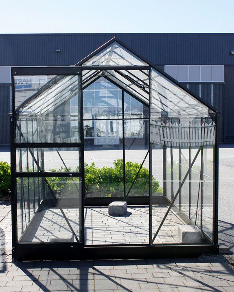 Kasvihuone Halls Popular 6,2 m2 lasilla + sokkeli
