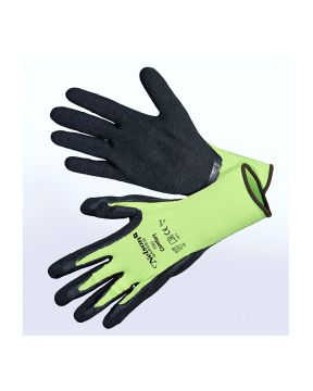 Puutarhakäsine Comfort lime/musta koko 7