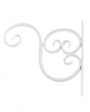 Amppelikoukku Rome valkoinen