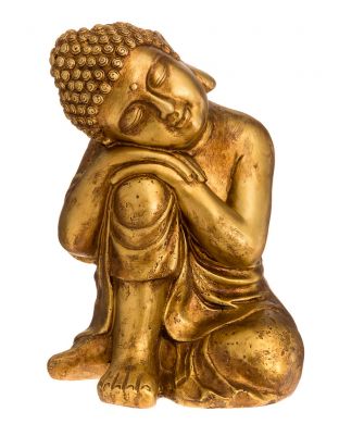 Buddha istuva kultainen