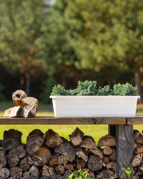 Parvekelaatikko Bona valkoinen 60 cm